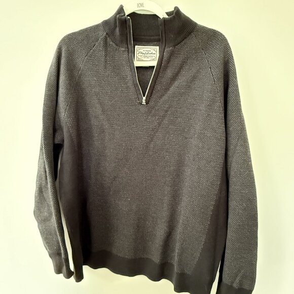 Flag and Anthem Black Quarter Zip Sweater - Picture 3 of 3